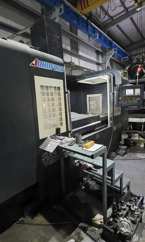 CNC machining centre in the workshop